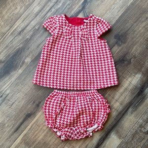 Janie & jack matching plaid print set 6/12